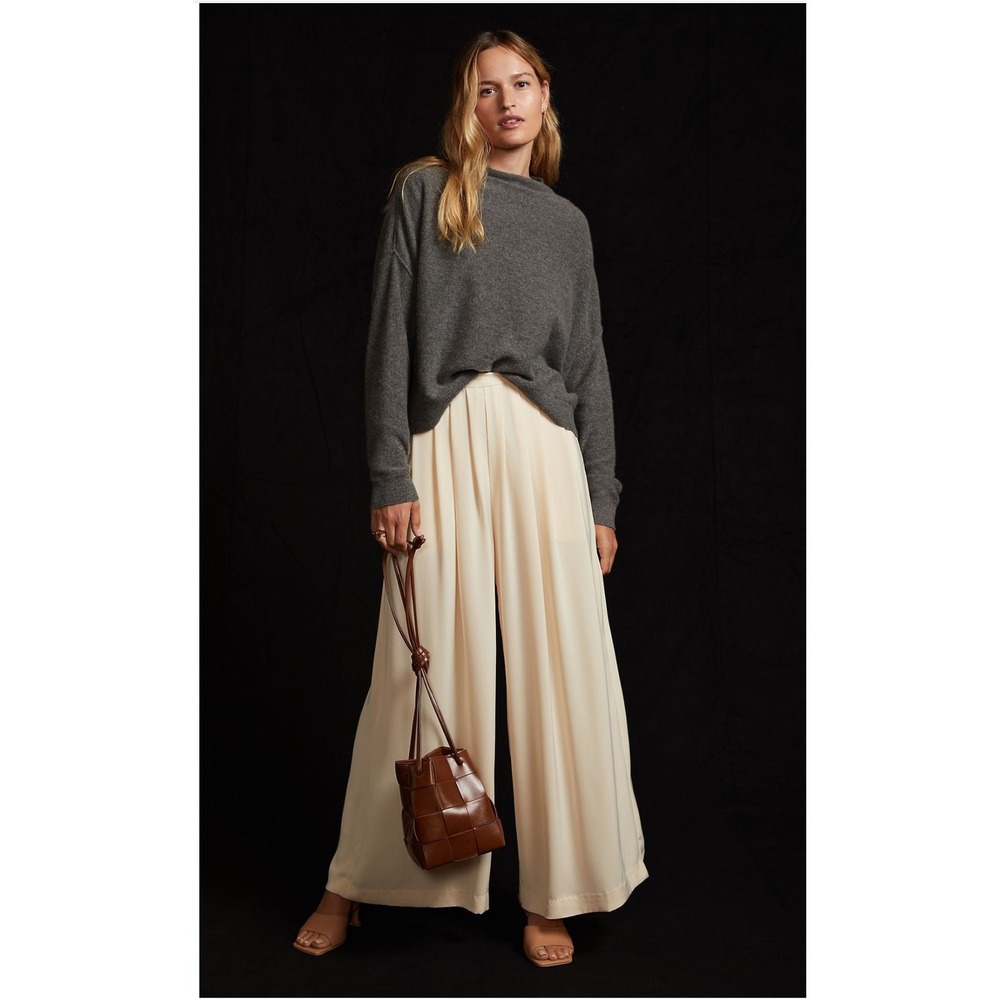 Anthropologie Pilcro Alani Cashmere Mock-Neck Sweater Size XXS Gray